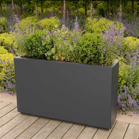 rectangular metal planters